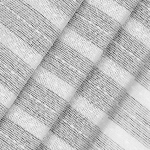 Mercantile Stellan Sheer Rod Pocket Set of 2 Curtain Panel-grey 4 sets - Picture 3 of 4